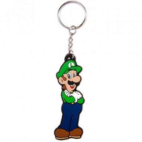 Super Mario keychain rubber Luigi