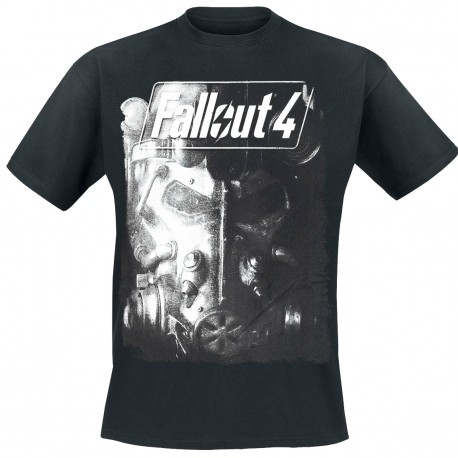 Fallout 4 Camiseta negra logo