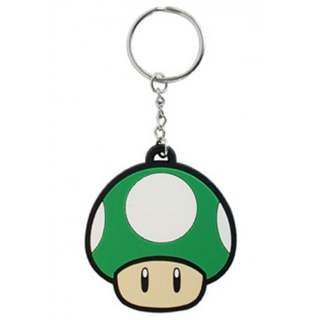 Nintendo keychain en caoutchouc 1-champignons