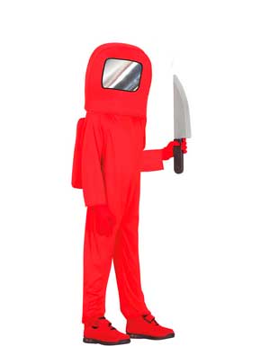 Disfraz de Astronauta Impostor Rojo para niños