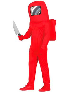 Disfraz de Astronauta Impostor Rojo para adolescentes