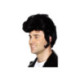 Peluca Estrella del Rock color Negro para Hombre