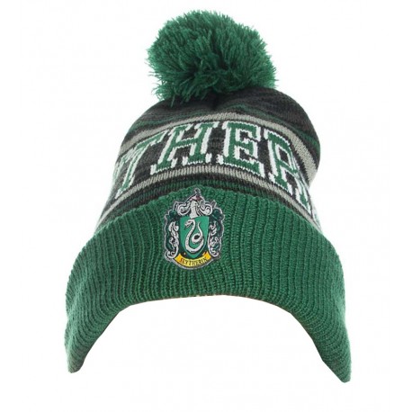 Harry Potter Gorro Beanie Slytherin con bolita