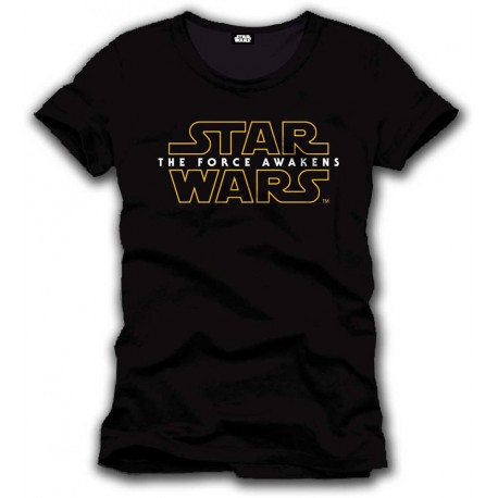 Star Wars Camiseta Logo dorado Episodio VII