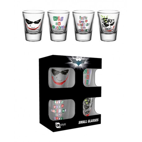Batman set de 4 verres à shot avec le Joker de The Dark Knight