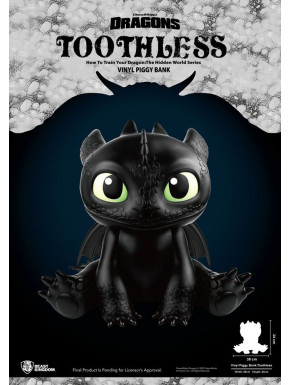 Cómo Entrenar A Tu Dragón Hucha Piggy Vinyl Toothless 34 cm