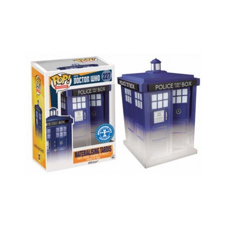 Funko Pop Tardis concretizzando il Medico Che