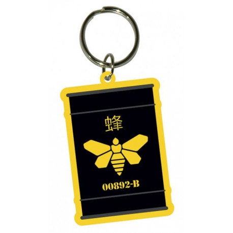 Keychain en caoutchouc Baril Papillon