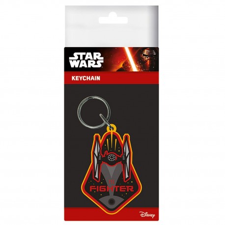 Keychain rubber Tie Fighter