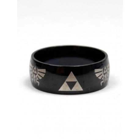 Anillo acero Trifuerza Zelda