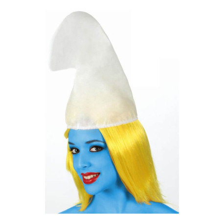Peluca Rubia con Gorro de Enanita de bosque