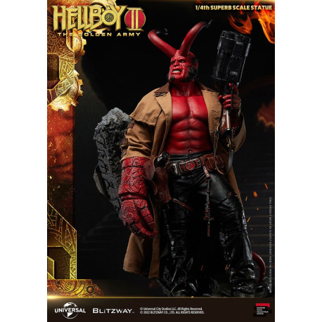 Hellboy 2: El Ejército Dorado Estatua 1/4 Hellboy 70 cm