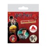 Lot de 5 badges Harry Potter Gryffondor