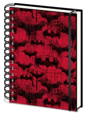 Set de Cuaderno y Bolígrafo DC Comics Batman Rojo