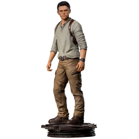 Uncharted Movie Estatua Art Scale 1/10 Nathan Drake 20 cm