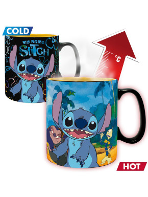 DISNEY - Mug Heat Change - 460 ml - Lilo & Stitch - box x2