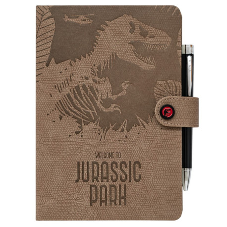 CUADERNO PREMIUM A5 CON BOLIGRAFO PROYECTOR JURASSIC PARK