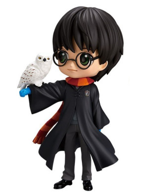 Figura Harry Potter con Hedwig Q Posket