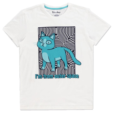 Rick & Morty - Outer Space Cat - Men's T-Shirt - XL