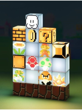 Lámpara Super Mario Bloques