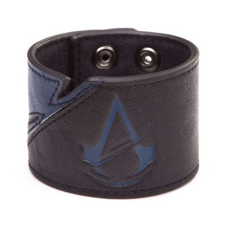 Armband leer blauw Assassin'