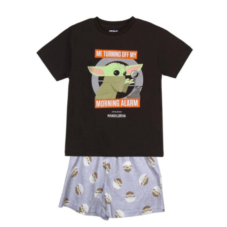 PIJAMA CORTO SINGLE JERSEY PUNTO THE MANDALORIAN