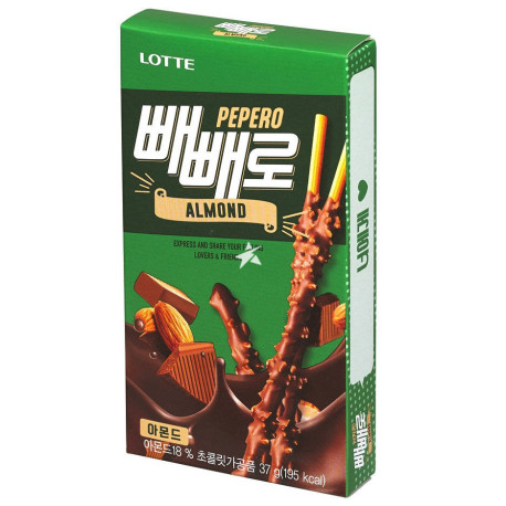 Pepero Snack Chocolate y Almendras Lotte