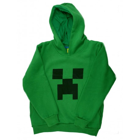 Felpa Minecraft Creeper Bambino