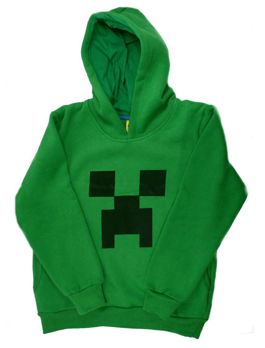 Sweat à capuche enfant Creeper Minecraft, image size:856x1124