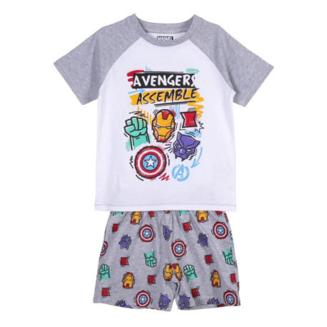 PIJAMA CORTO SINGLE JERSEY PUNTO AVENGERS