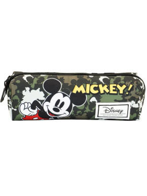 Estuche Portatodo Mickey Mouse Disney Verde Militar