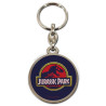 Porte-clés en métal avec logo Jurassic Park