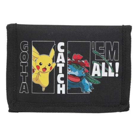 Carteira Pokémon Pikachu e Bulbasaur