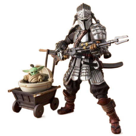 Le Mandalorien et l'Armure Grogu Beskar - Figurines exclusives Bandai