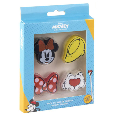 GOMA DE BORRAR PACK x4 MINNIE
