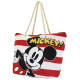 Bolsa de praia Disney Mickey Mouse com listras