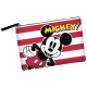 Mickey Mouse Beach Stripes Neceser Soleil, Rojo