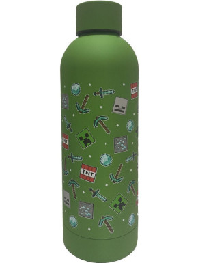 Botella Acero Minecraft Icons Green