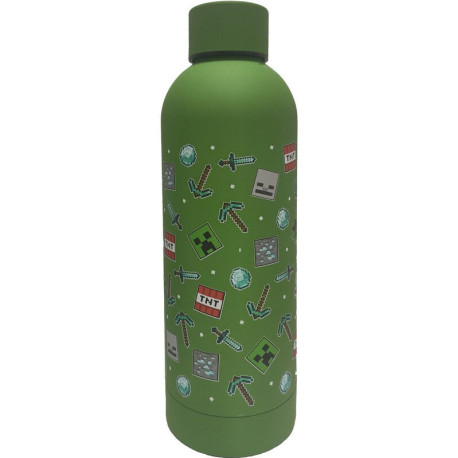 Botella Acero Minecraft Icons Green