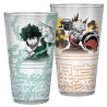 MY HERO ACADEMIA - Large Glass - 400ml - Izuku & Bakugo - box x2