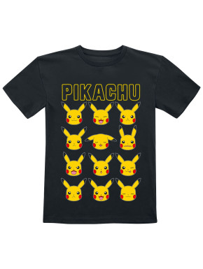 Camiseta Pokemon Pikachu Emociones