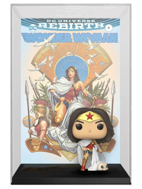 DC Rebirth POP! Comic Cover Vinyl Figura 80th Wonder Woman (Rebirth) On Throne 9 cm