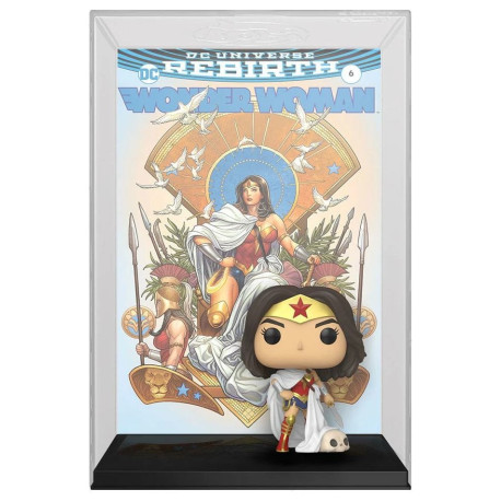 DC Rebirth POP! Comic Cover Vinyl Figura 80th Wonder Woman (Rebirth) On Throne 9 cm