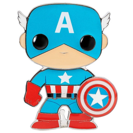 Marvel POP! Pin Chapa esmaltada Captain America 10 cm