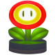 Super Mario lámpara Icon Fire Flower (V2)