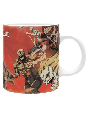 ATTACK ON TITAN - Mug - 320 ml - Battle scene season 4 - subli x2