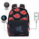 Naruto Clouds Mochila HS 1.3, Negro