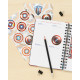 AGENDA ESCOLAR 2022/2023 SEMANA VISTA A5 12 MESES MARVEL CAPITAN AMERICA ESCUDO