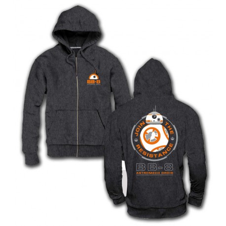 Sudadera BB-8 Cremallera y capucha