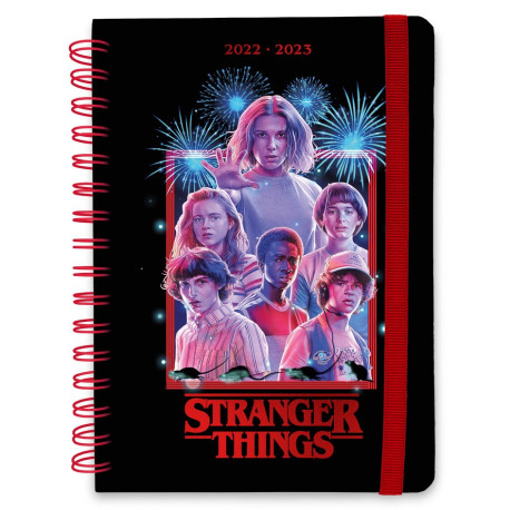 AGENDA ESCOLAR 2022/2023 SEMANA VISTA A5 12 MESES STRANGER THINGS